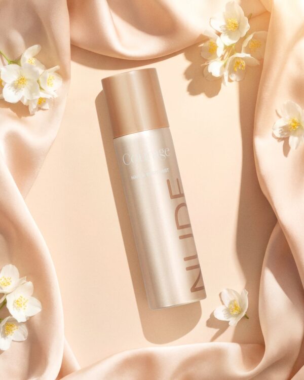 nude beauty courage hair body mist with background